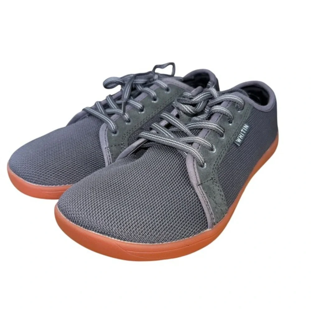 WHITIN Minimalist Barefoot Sneakers Gray Mens US 8-8.5/EU 41 Wide Pre-Owned Shoe